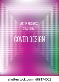 Vector green, white, pink, purple modern A4 business cover design. Futuristic neon metallic glitch background. Gradient iridescent poster template, abstract shapes, geometric halftone hipster banner.