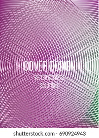 Vector green, white, pink, purple modern A4 business cover design. Futuristic neon metallic glitch background. Gradient iridescent poster template, abstract shapes, geometric halftone hipster banner.