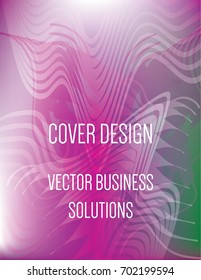 Vector green, white, pink, purple modern A4 business cover design. Futuristic neon metallic glitch background. Gradient iridescent poster template, abstract shapes, geometric halftone hipster banner.