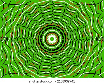 Vector Green Yellow Brown Black And White Yes As Background