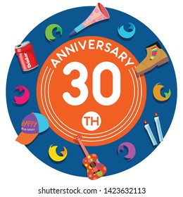 Vector of greeting Anniversary card