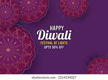 Vetor Greeting Background Design para a celebração do Festival Indiano Diwali, Shubh Deepawali, Happy Diwali.