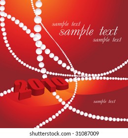 Vector greeting card 2010