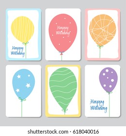 Vector greeting card Background with colorful balls.