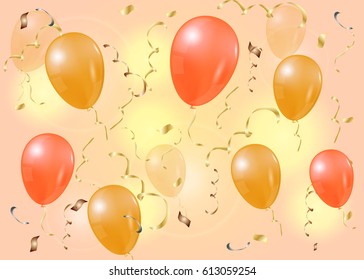 Vector greeting card, banner, background. Celebration.Eps10.