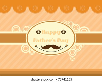 vector greeting card for daddy day
