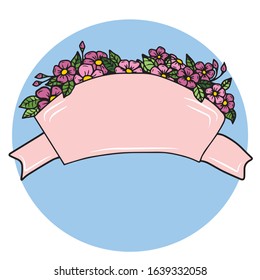 Vector greeting card decorated with flowers . Design for the holiday, banners and postcards.