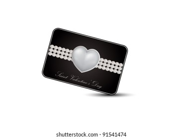 vector greeting card dedicated to Saint Valentine's Day
