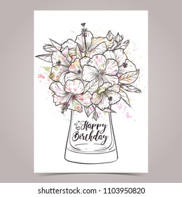 Vector greeting card design