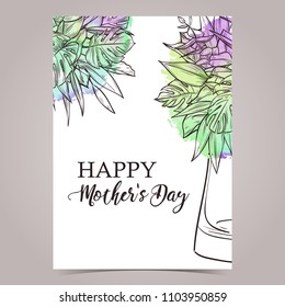 Vector greeting card design