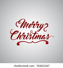 Vector greeting card design, with creative text for celebration of Merry Christmas.