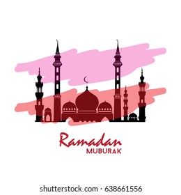 Vector greeting card designs for celebration of Ramadan Kareem.