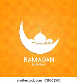 Vector greeting card designs for celebration of Ramadan Kareem.
