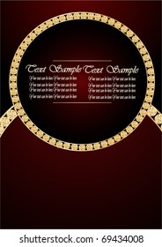 vector greeting card with diamonds