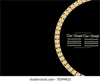 vector greeting card with diamonds