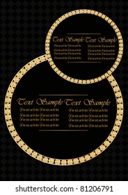 vector greeting card with diamonds