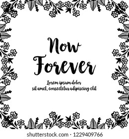 Vector greeting card floral style