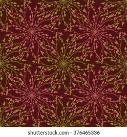 Vector greeting card with flowers for your design 