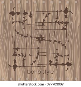 Vector greeting card with flowers for your design 