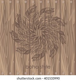 Vector greeting card with flowers for your design 