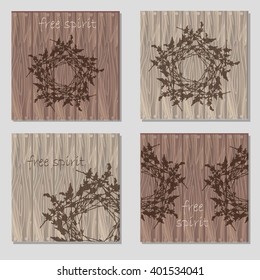Vector greeting card with flowers for your design 
