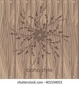 Vector greeting card with flowers for your design 