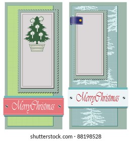 Vector greeting card - Happy Christmas And New-Year's