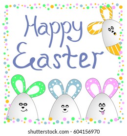 Vector greeting card "Happy Easter"