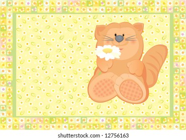 Vector greeting card for kid's design.