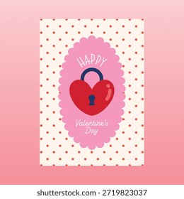 Diseño de tarjeta de felicitación de Vector para el día de San Valentín con temas románticos Elementos de corazón y mensajes de amor dulce adecuados para carteles impresos, invitaciones y diseños de redes sociales