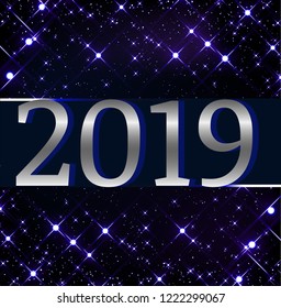 Vector greeting card with the New Year 