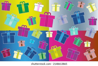 Vector greeting card for the new year, Christmas, birthdays and all other celebrations