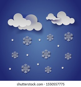 Vector greeting card  with snowflakes