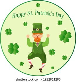 Vector greeting card for St. Patrick's Day