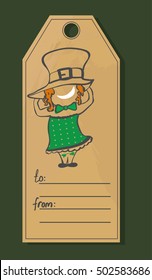 Vector greeting card for St. Patrick's day