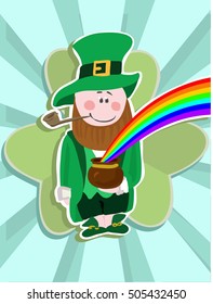 Vector greeting card for St. Patrick's day