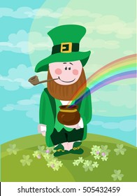 Vector greeting card for St. Patrick's day