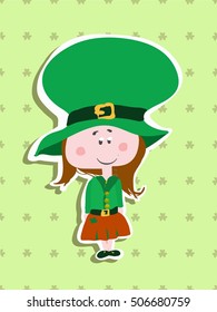 Vector greeting card for St. Patrick's day