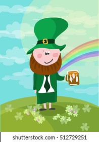 Vector greeting card for St. Patrick's day