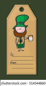 Vector greeting card for St. Patrick's day