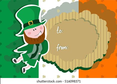 Vector greeting card for St. Patrick's day
