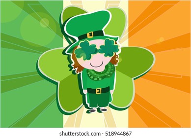 Vector greeting card for St. Patrick's day