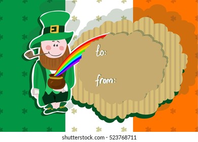 Vector greeting card for St. Patrick's day