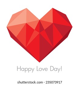 Vector greeting card for St. Valentine's Day