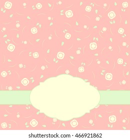 Vector greeting card template.