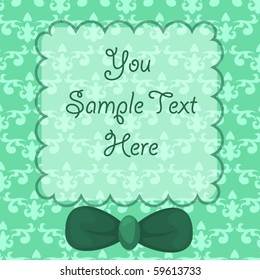 Vector greeting card template