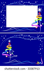vector greeting card template Ã?Â«New Year  RainbowÃ?Â»