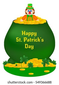 Vector greeting card in theme for St. Patricks day