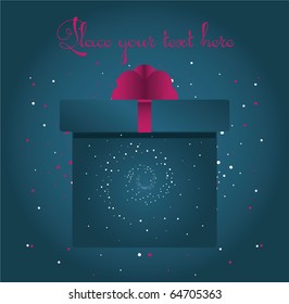 Vector greeting card with the universe as a gift :) eps10