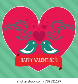 vector greeting card to valentine's day